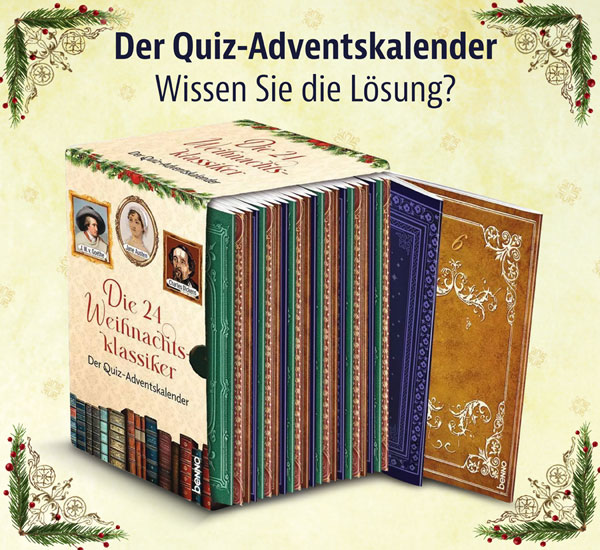 Die 24 Weihnachtsklassiker - Der Quiz-Adventskalender 24 Mini-Bcher