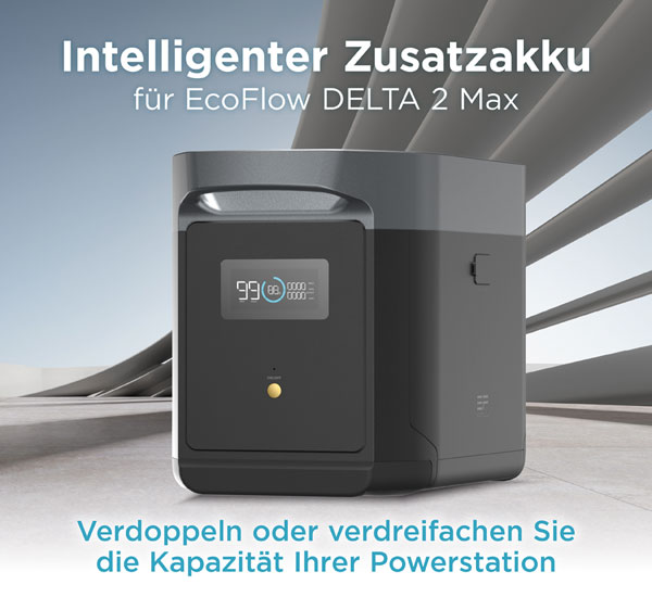 EcoFLow DELTA 2 Max Zusatzakku 2048 Wh