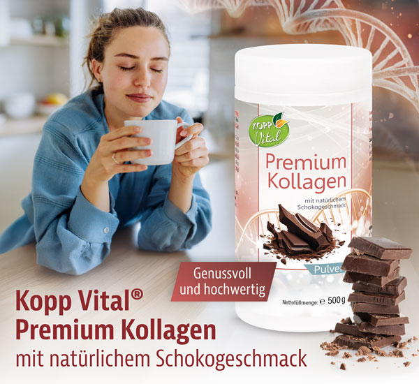 Kopp Vital   Premium Kollagen mit natrlichem Schokogeschmack Pulver